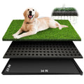 34''X23'' Artificial Turf Dog Grass Pad with Tray V395