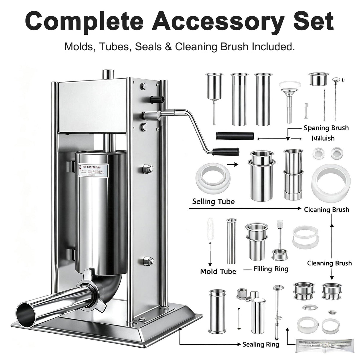 Stainless Steel Vertical Sausage Filler & Churro Press F563