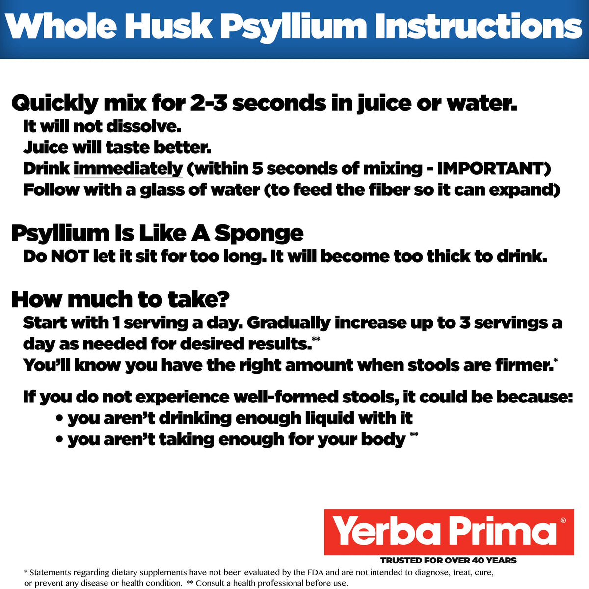 12 Ounce Psyllium Husk Fiber Supplement M4001