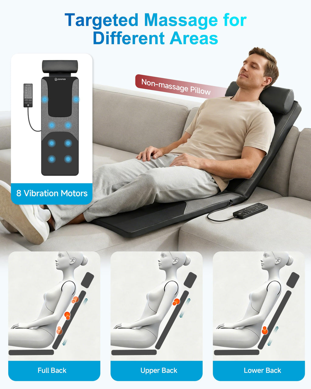 Full Body Massage Mat with Heat K8170