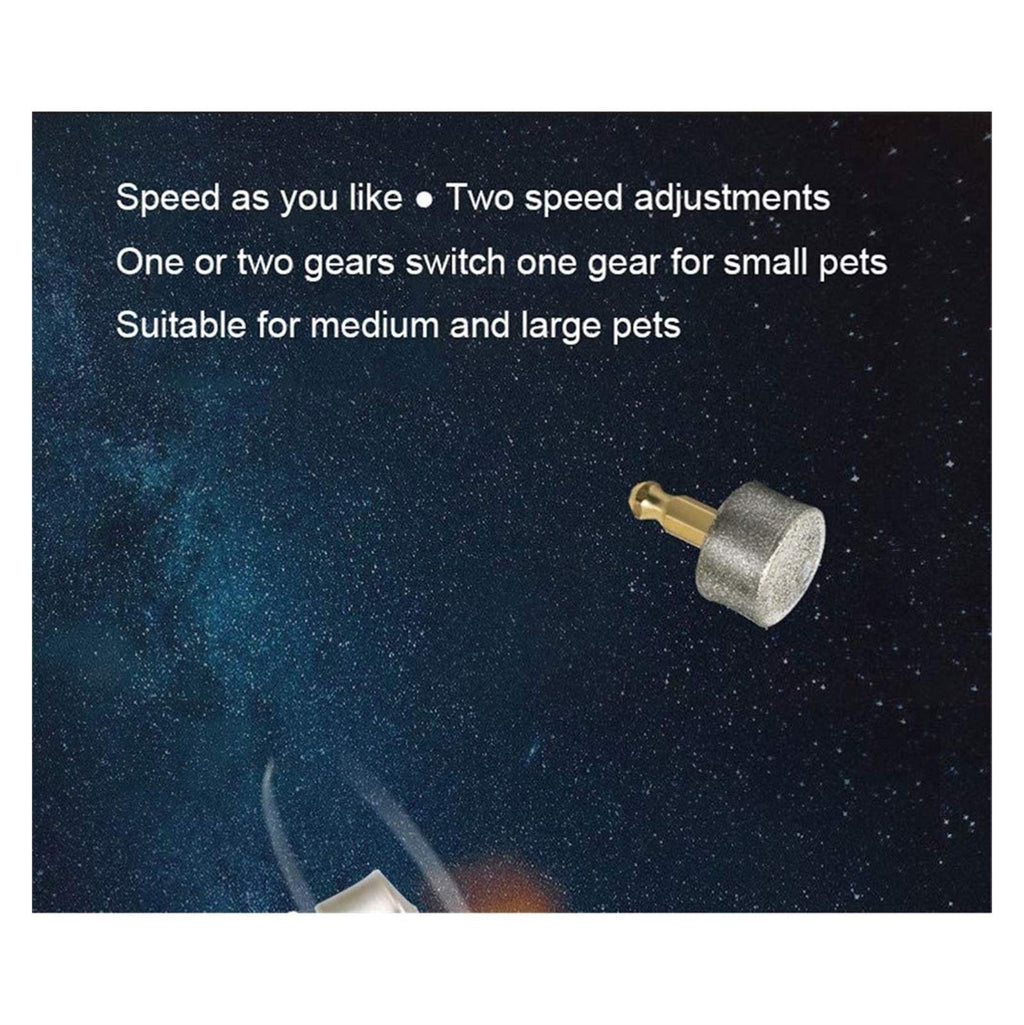 Dog Nail Grinder 2-Speed Electric Rechargeable Pet Claw Trimmer N917820