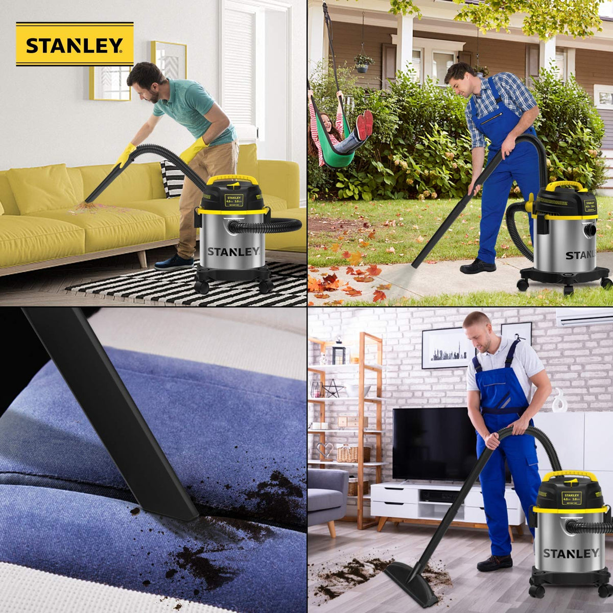 3 Gallon Stainless Steel Wet Dry Shop Vacuum R31146