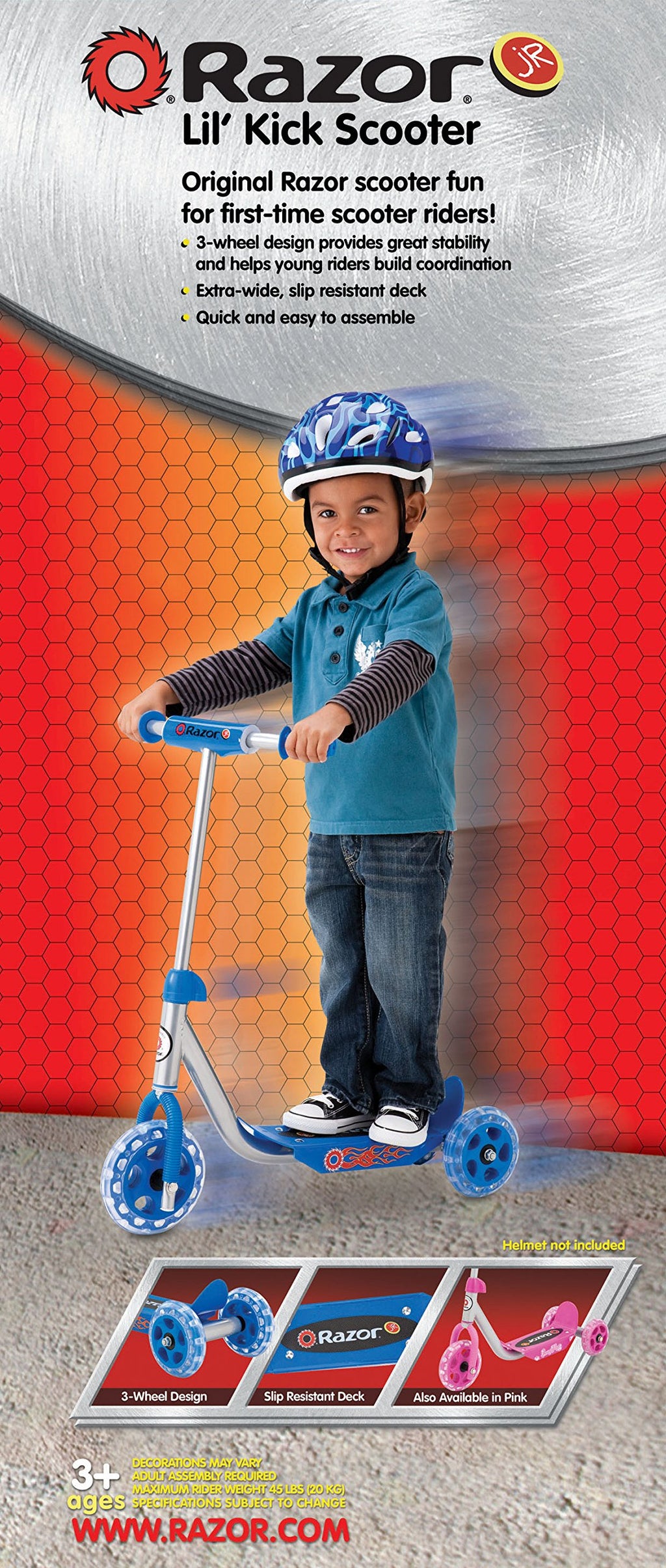3-Wheel Kick Scooter for Younger Children A861669