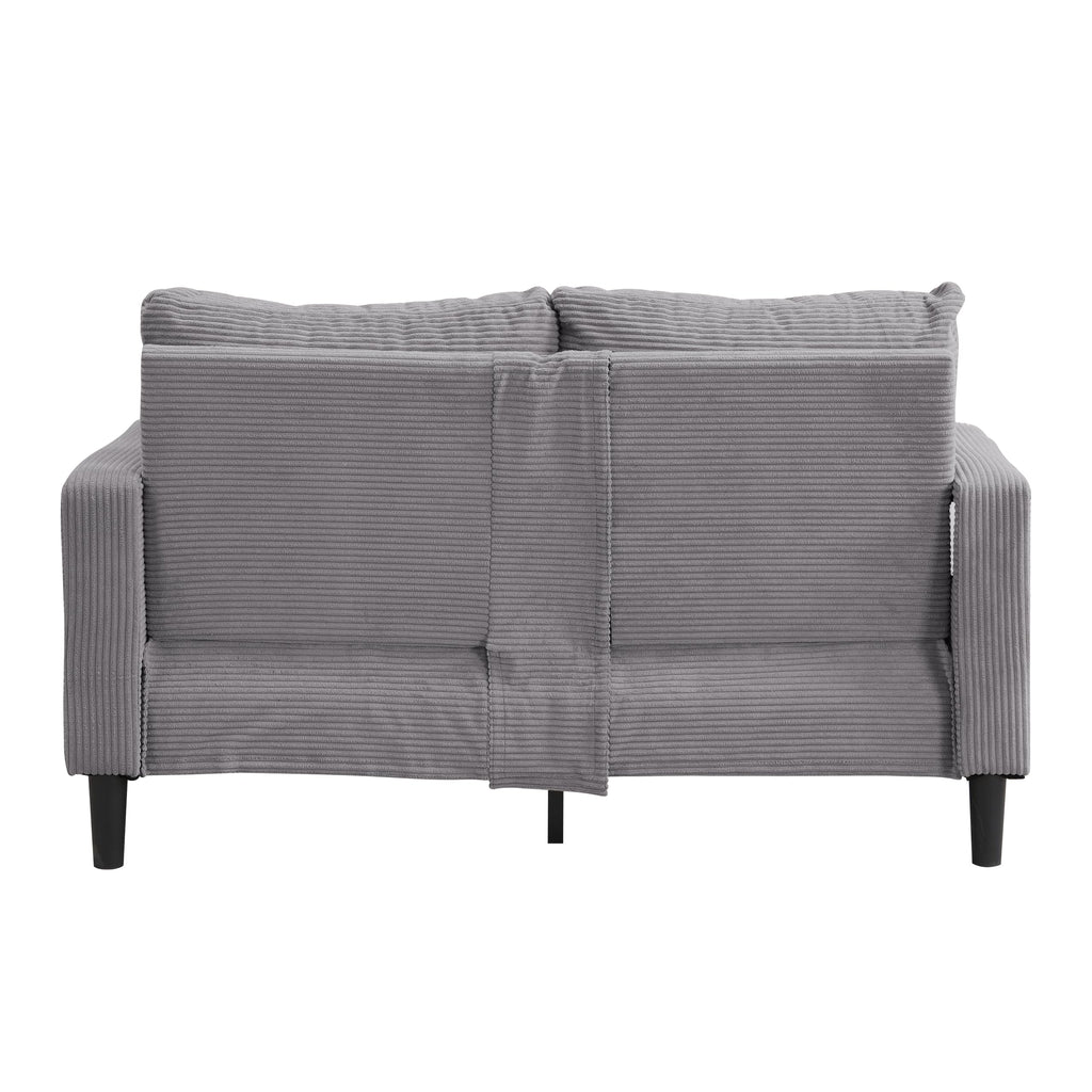 Light Gray Upholstered 2 Seat Loveseat Sofa A61922