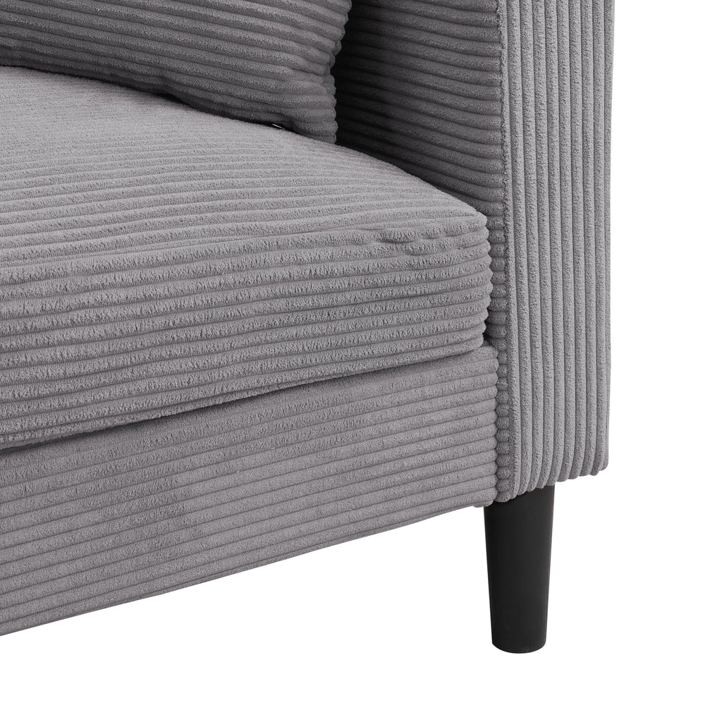 Light Gray Upholstered 2 Seat Loveseat Sofa A61922