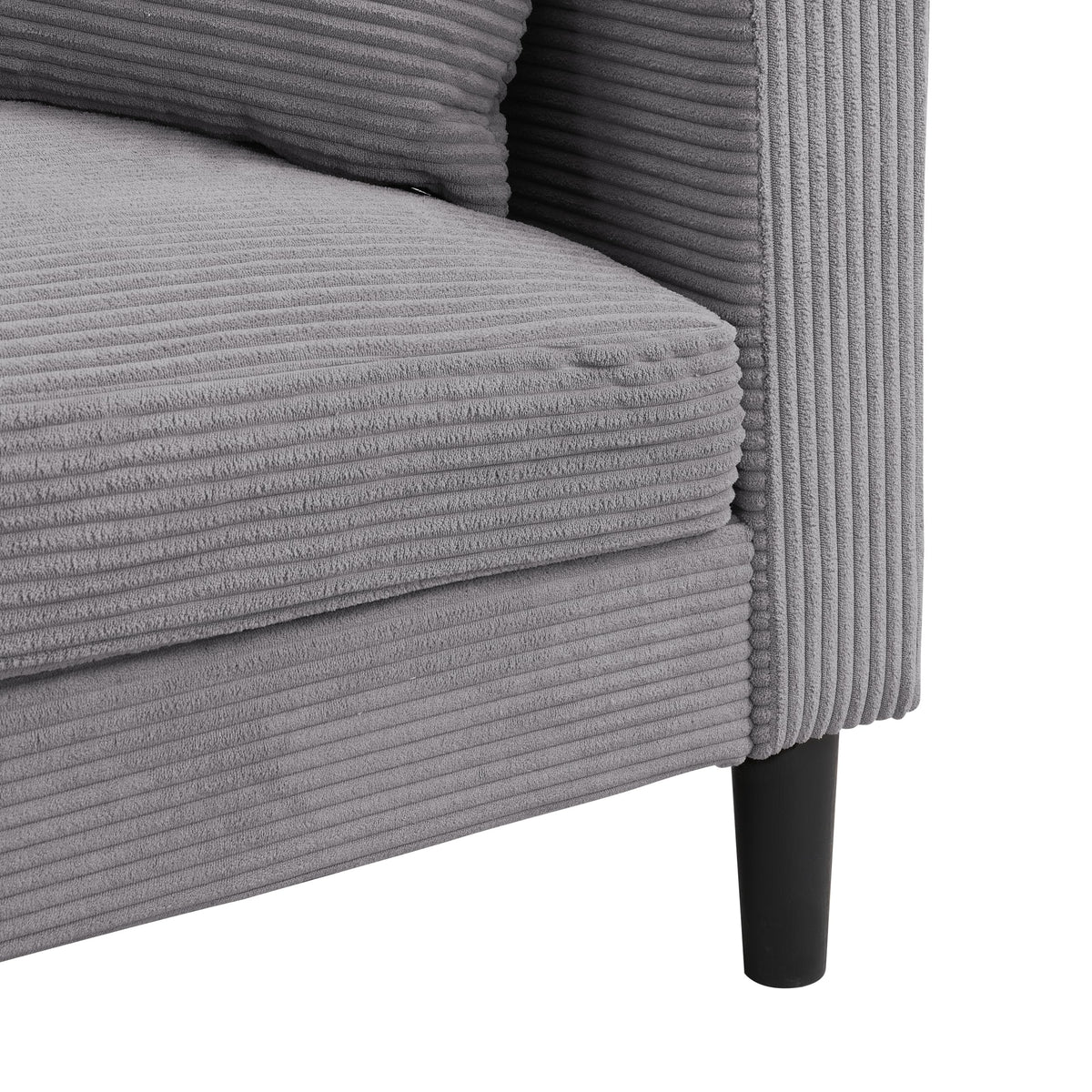 Light Gray Upholstered 2 Seat Loveseat Sofa A61922