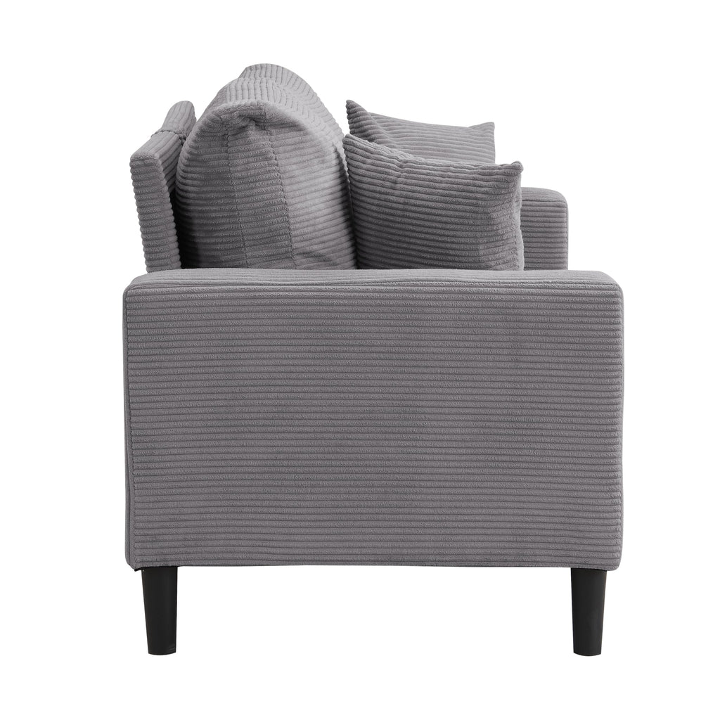 Light Gray Upholstered 2 Seat Loveseat Sofa A61922
