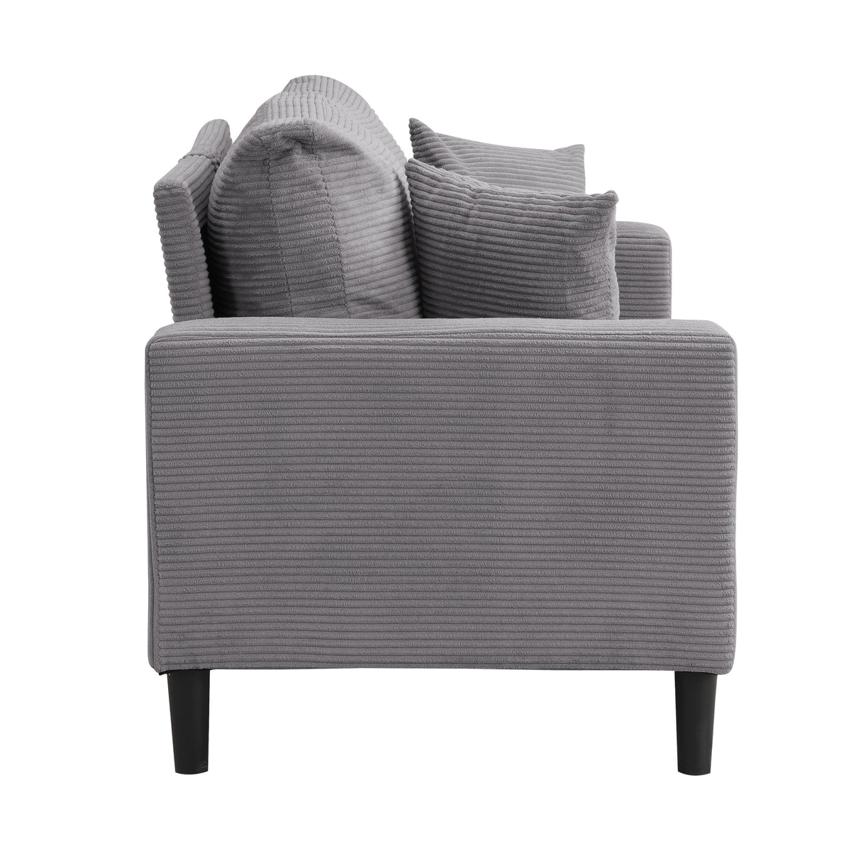 Light Gray Upholstered 2 Seat Loveseat Sofa A61922