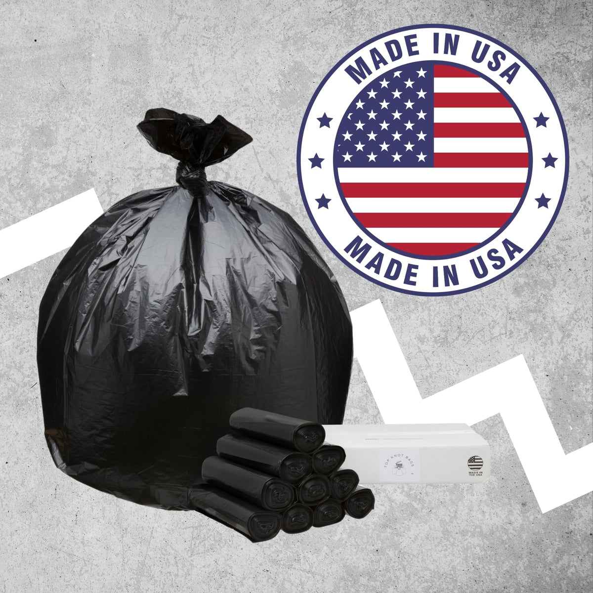 45 Gallon Black 1.2 Mil Garbage Trash Bags 100 Count J6298