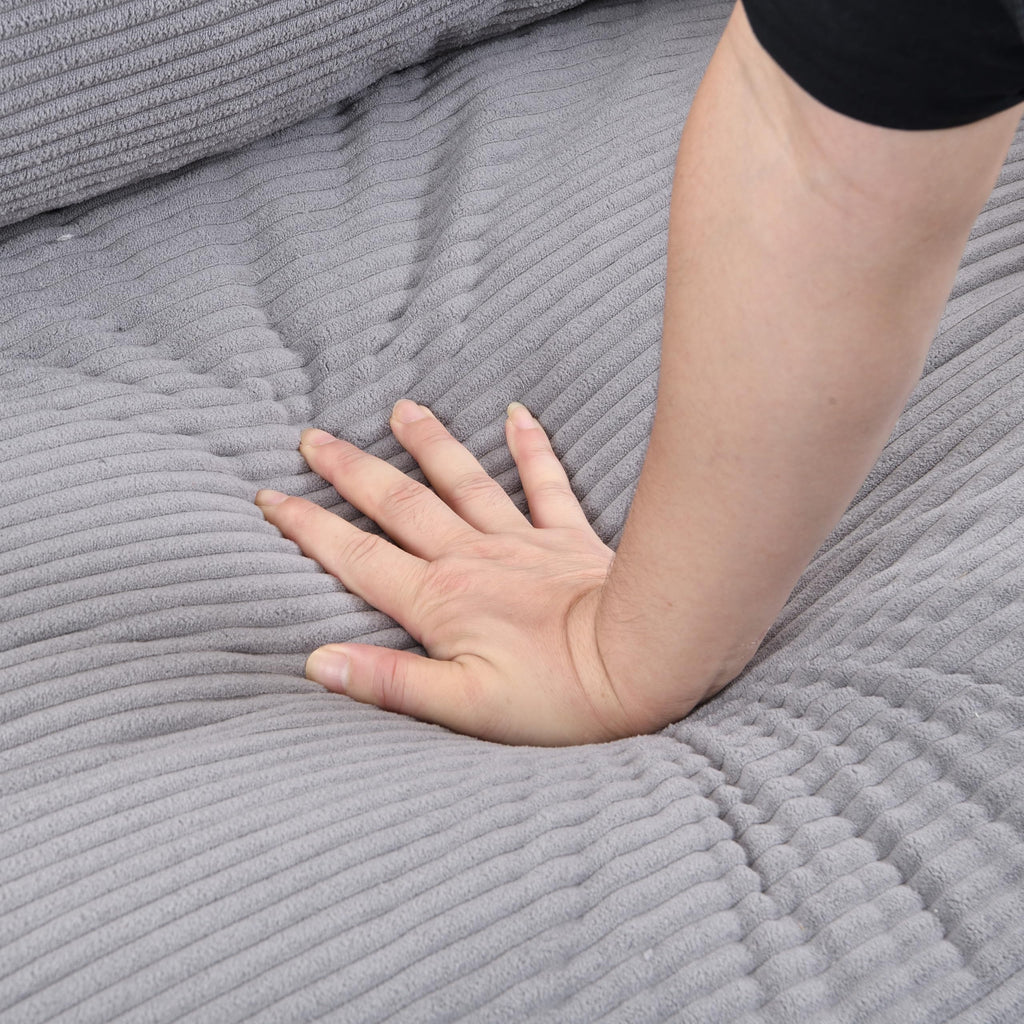 Light Gray Upholstered 2 Seat Loveseat Sofa A61922